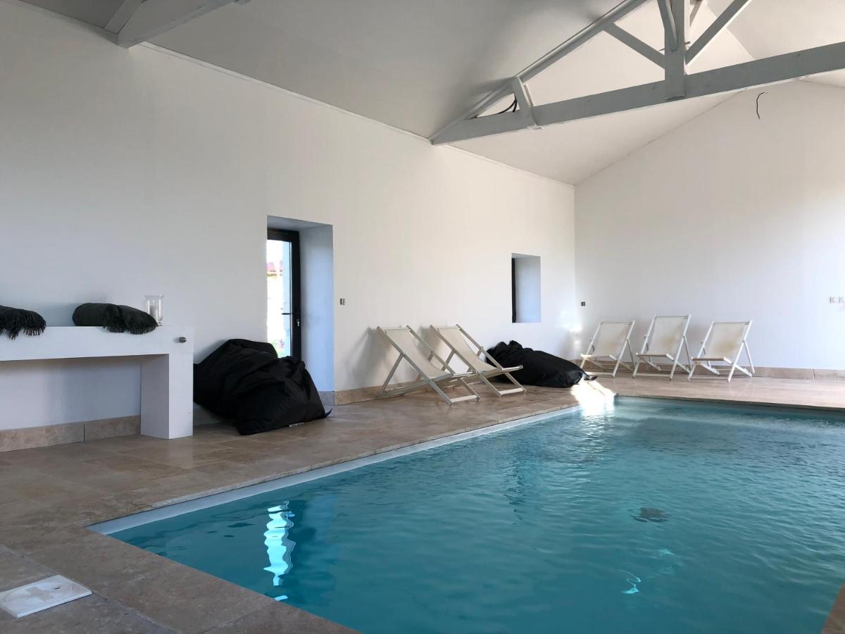 Chateau Bernon Maison D Hotes - Piscine Et Spa Queyrac ภายนอก รูปภาพ