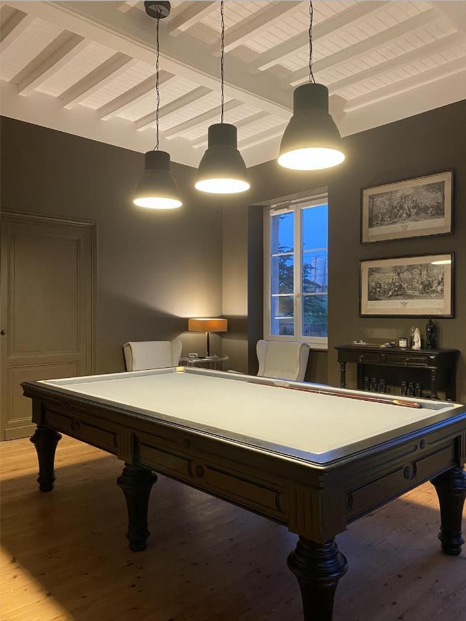 Chateau Bernon Maison D Hotes - Piscine Et Spa Queyrac ภายนอก รูปภาพ
