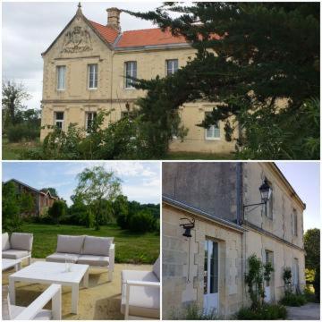 Chateau Bernon Maison D Hotes - Piscine Et Spa Queyrac ภายนอก รูปภาพ